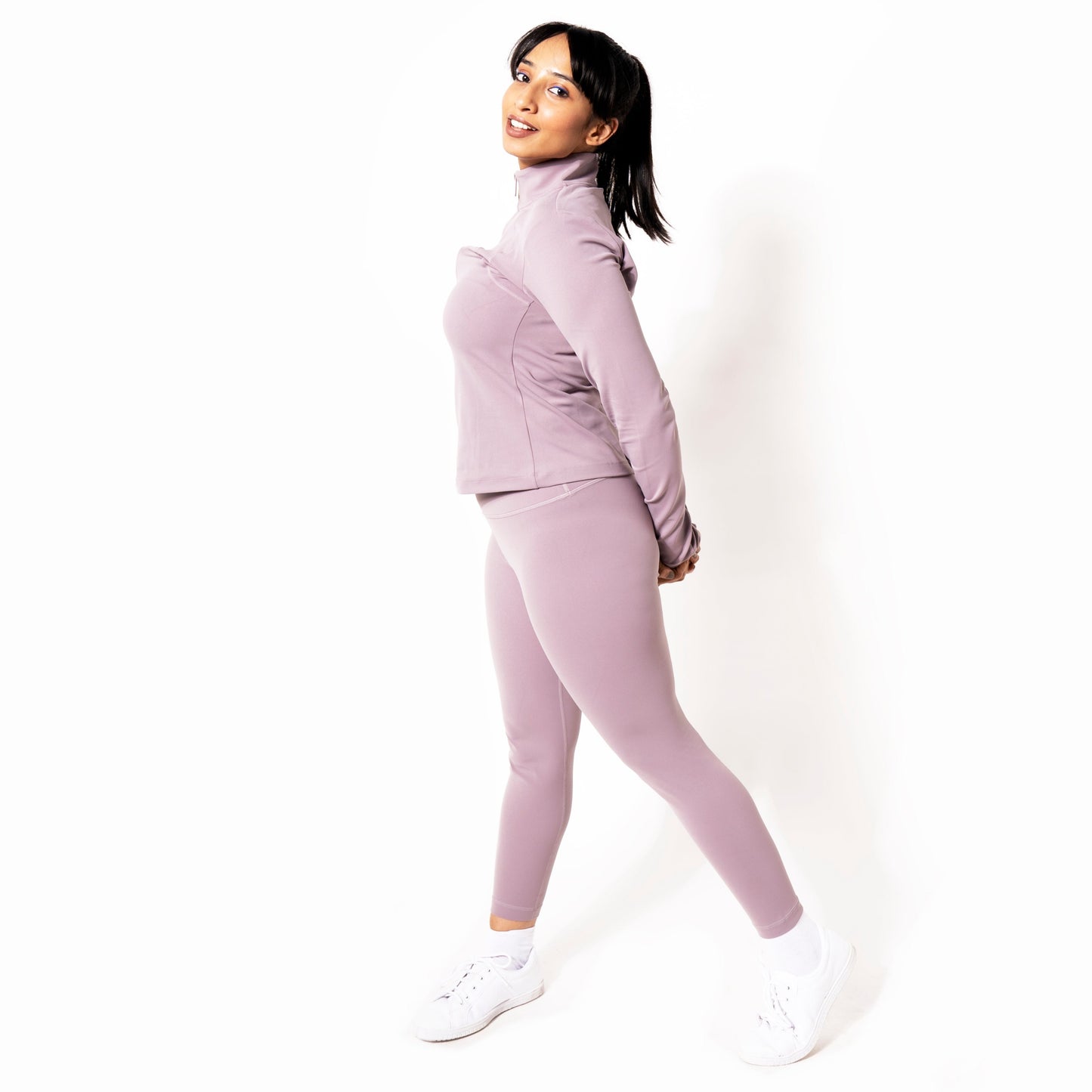 SOFT SKIN ACTIVE WEAR JACKET IN PURPLE
