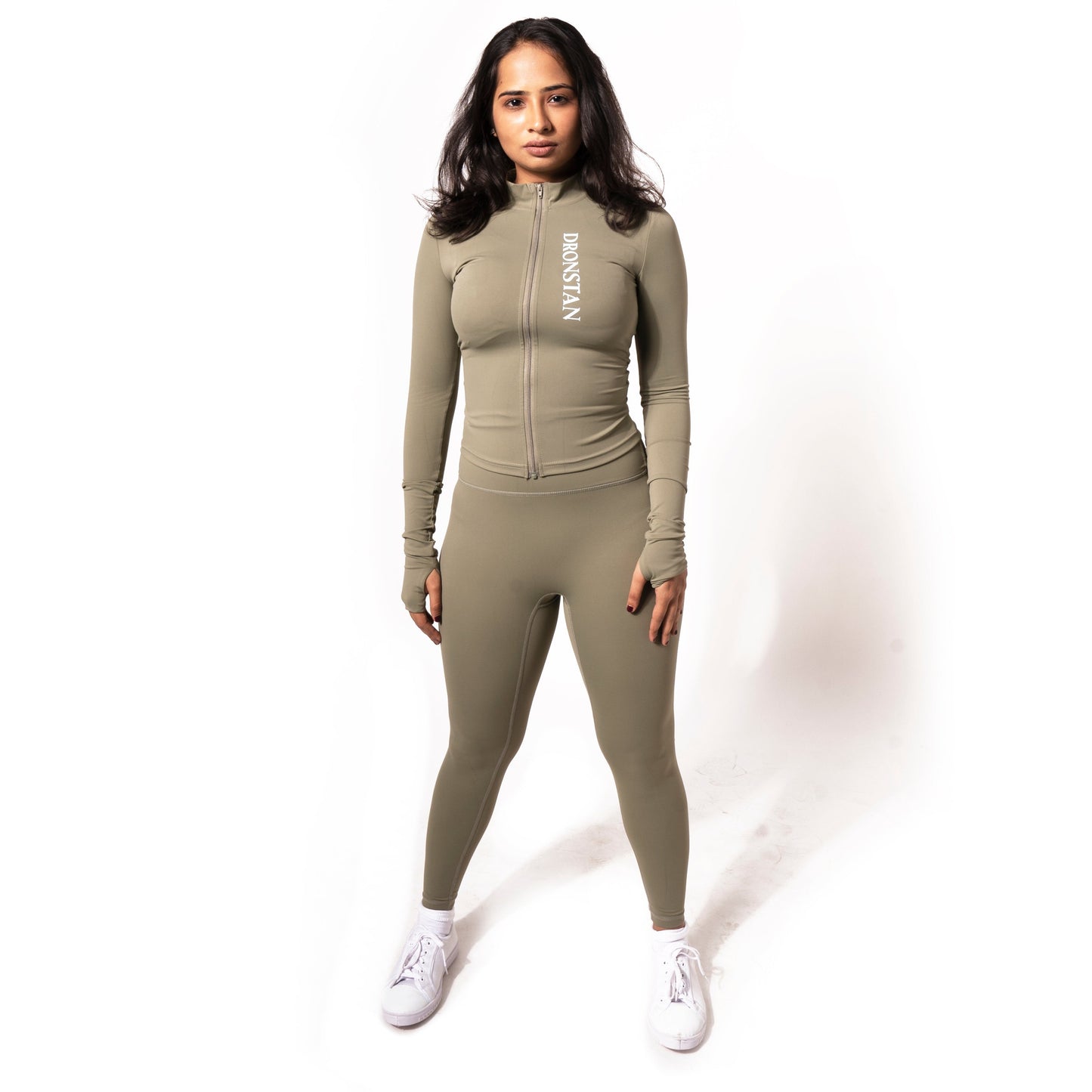 SOFT SKIN ACTIVE WEAR JACKET IN KAKHI