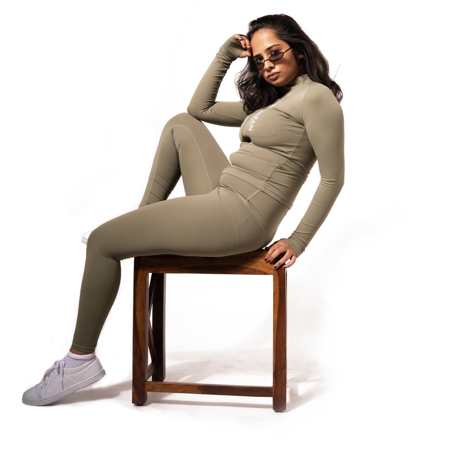 SOFT SKIN ACTIVE WEAR JACKET IN KAKHI