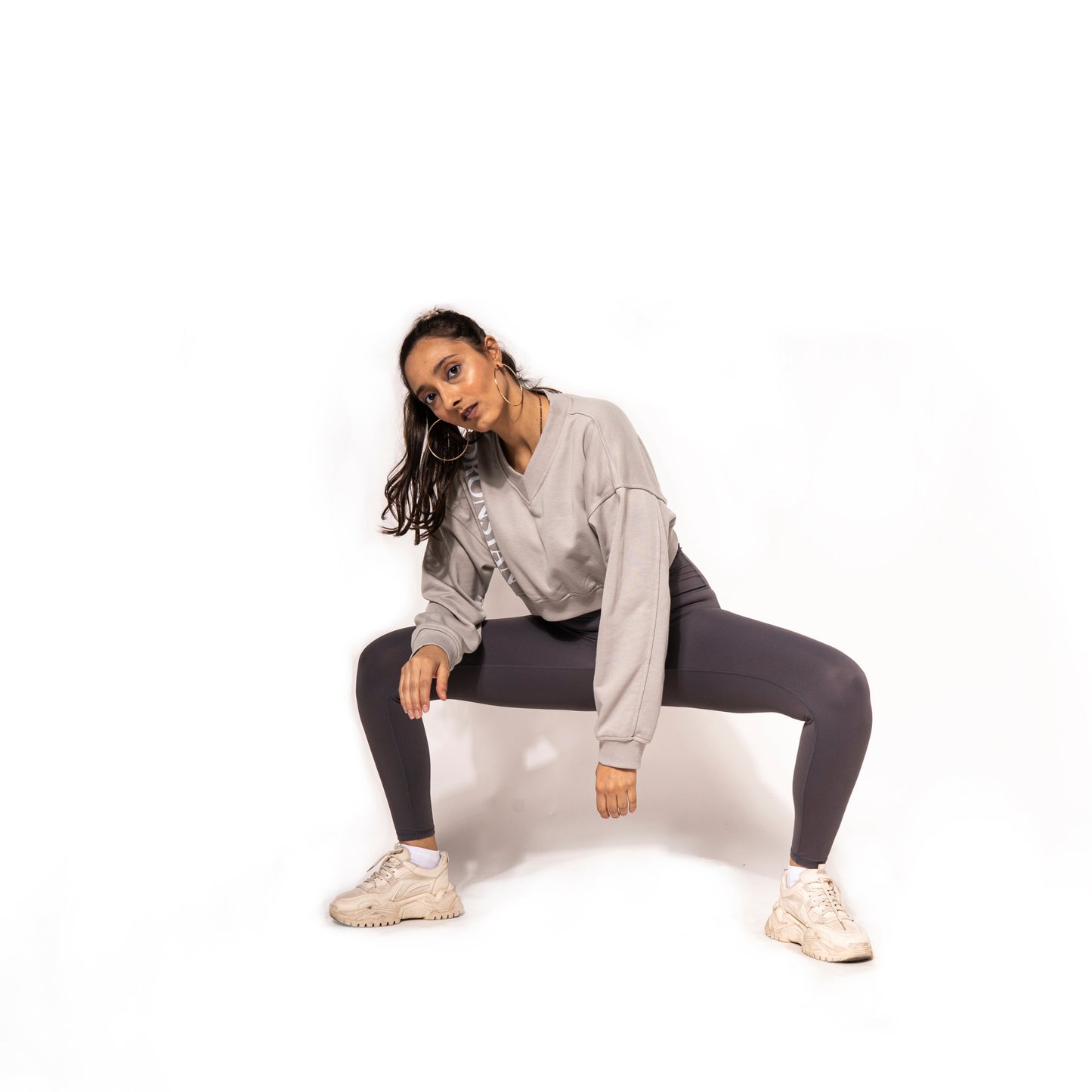 SOFT SKIN SUPER STRETCH PERFORMANCE TIGHTS IN GREY