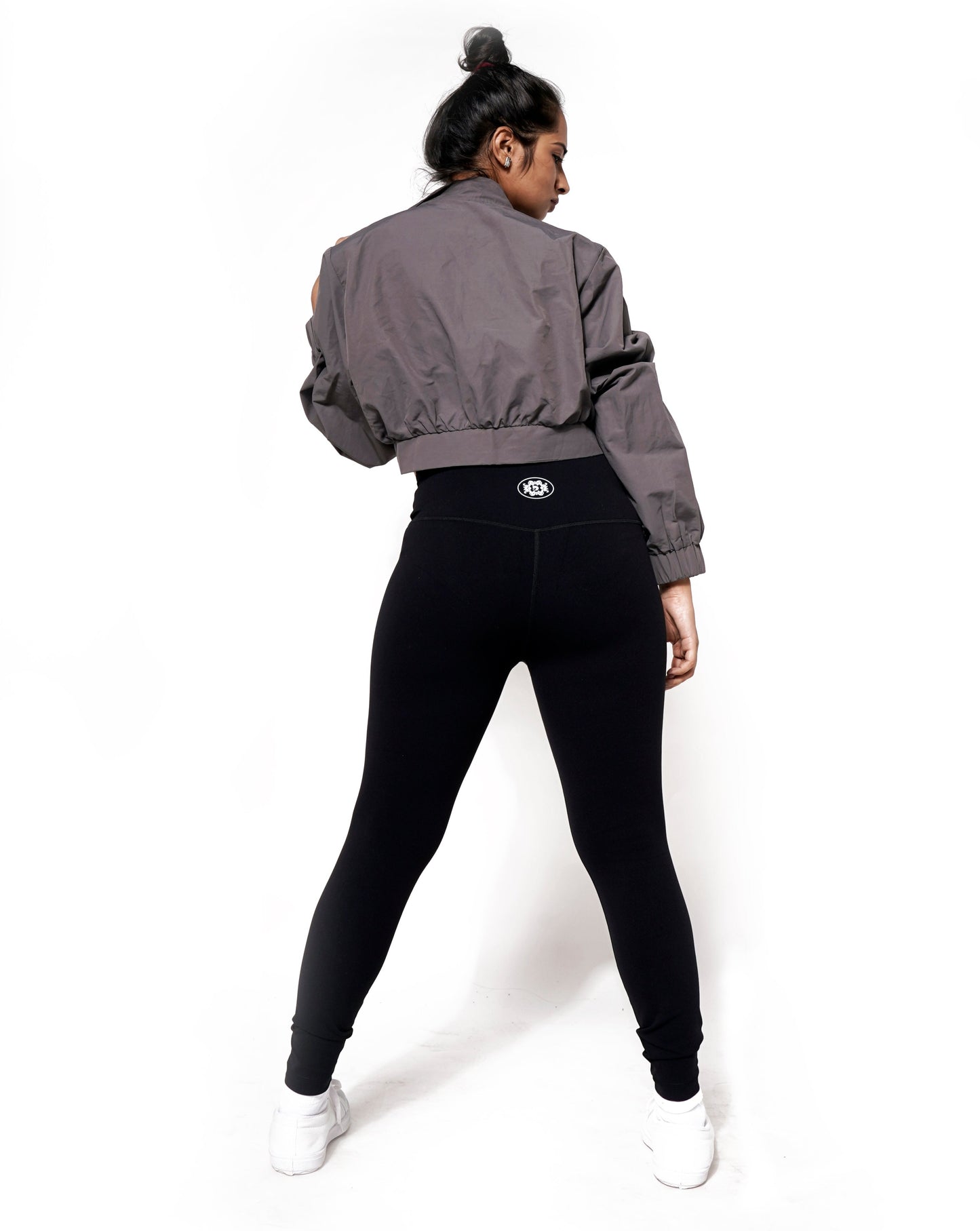 BOSS LADY WAIST LINE JACKET IN GREY