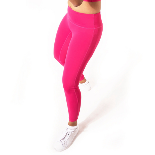SOFT SKIN SUPER STRETCH PERFORMANCE TIGHTS IN HOT PINK