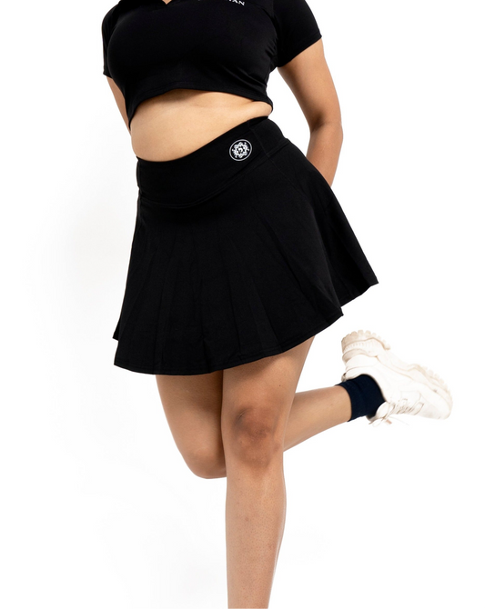 SOFT SKIN TENNIS SKORTS IN BLACK