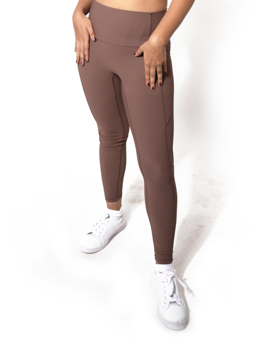 SOFT SKIN SUPER STRETCH PERFORMANCE TIGHTS IN BROWN