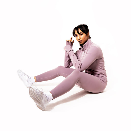 SOFT SKIN ACTIVE WEAR JACKET IN PURPLE